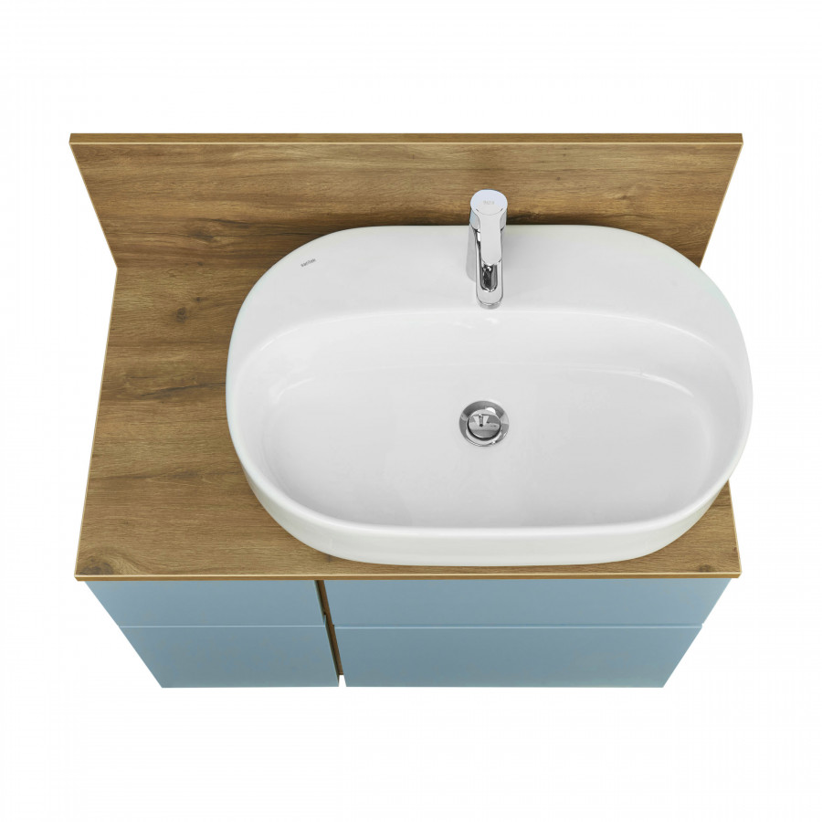 Столешница с панелью МИШЕЛЬ 80, дуб рустикальный, универсальная