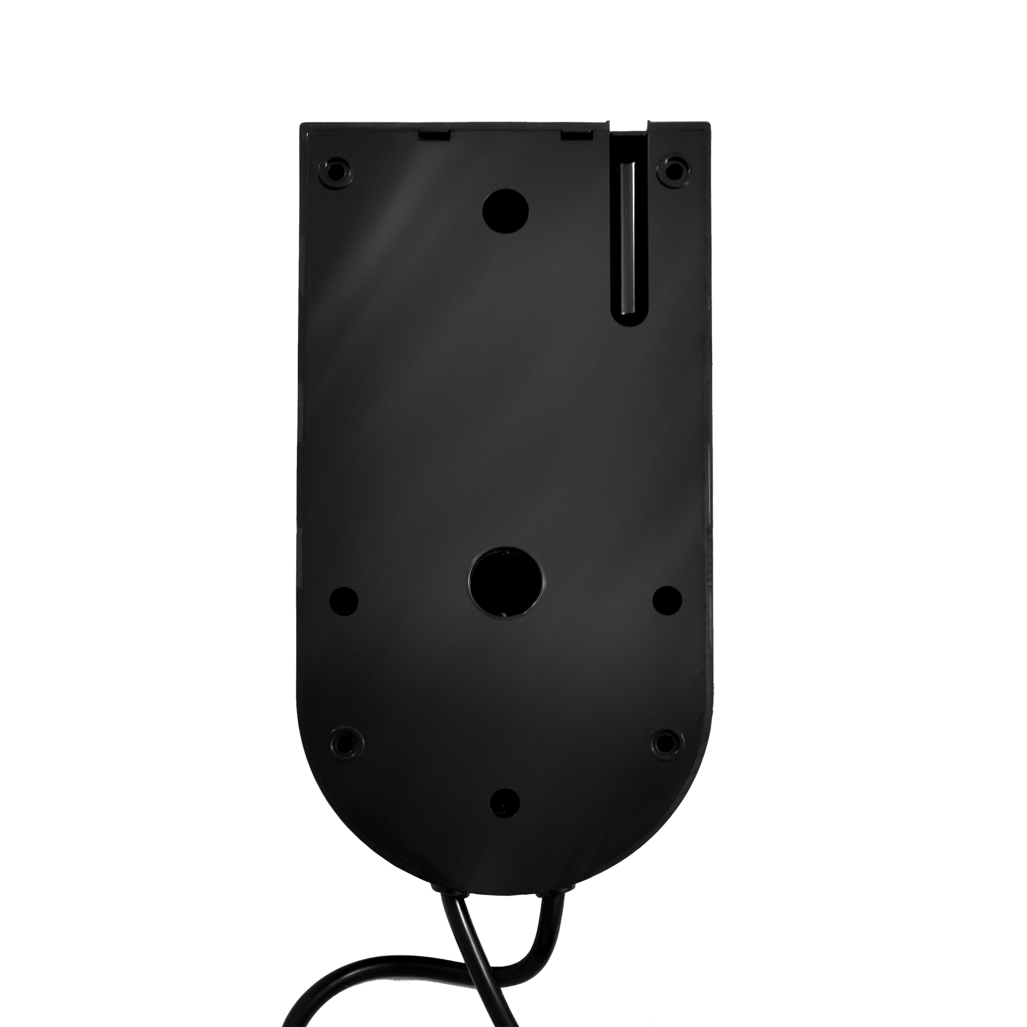 Фен для волос настенный PUFF-1600ВlB черный, с розеткой, 1,6 кВт (0405.013)