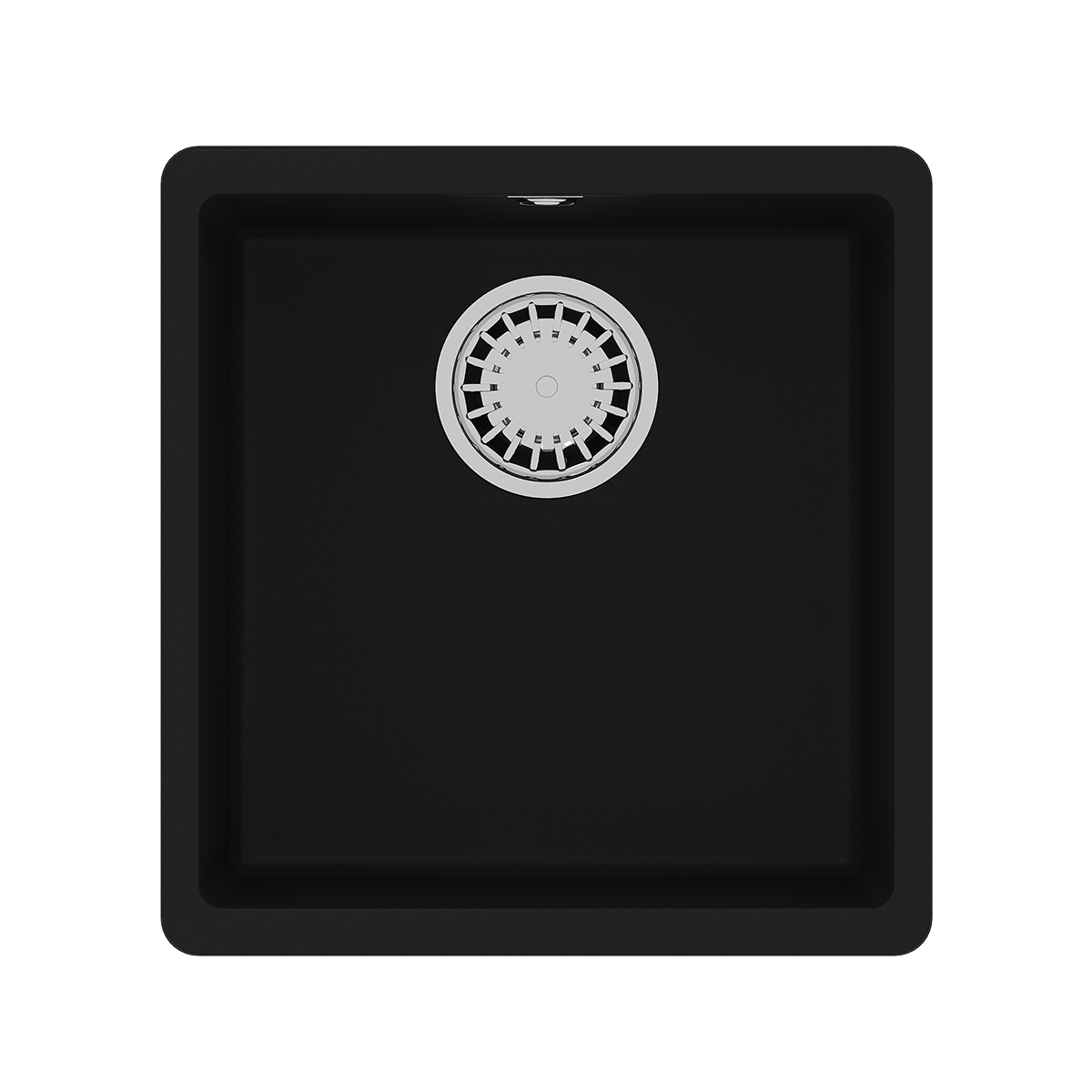 Кухонная мойка Lemark SINARA 400-U подстольного монтажа из кварцгранита, Антрацит 