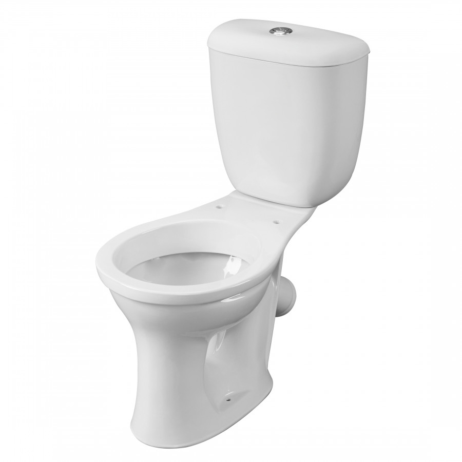 Унитаз-компакт Виктория косой выпуск,  с бачком Виктория н/п., кнопочной арматурой и сиденьем  SANTE