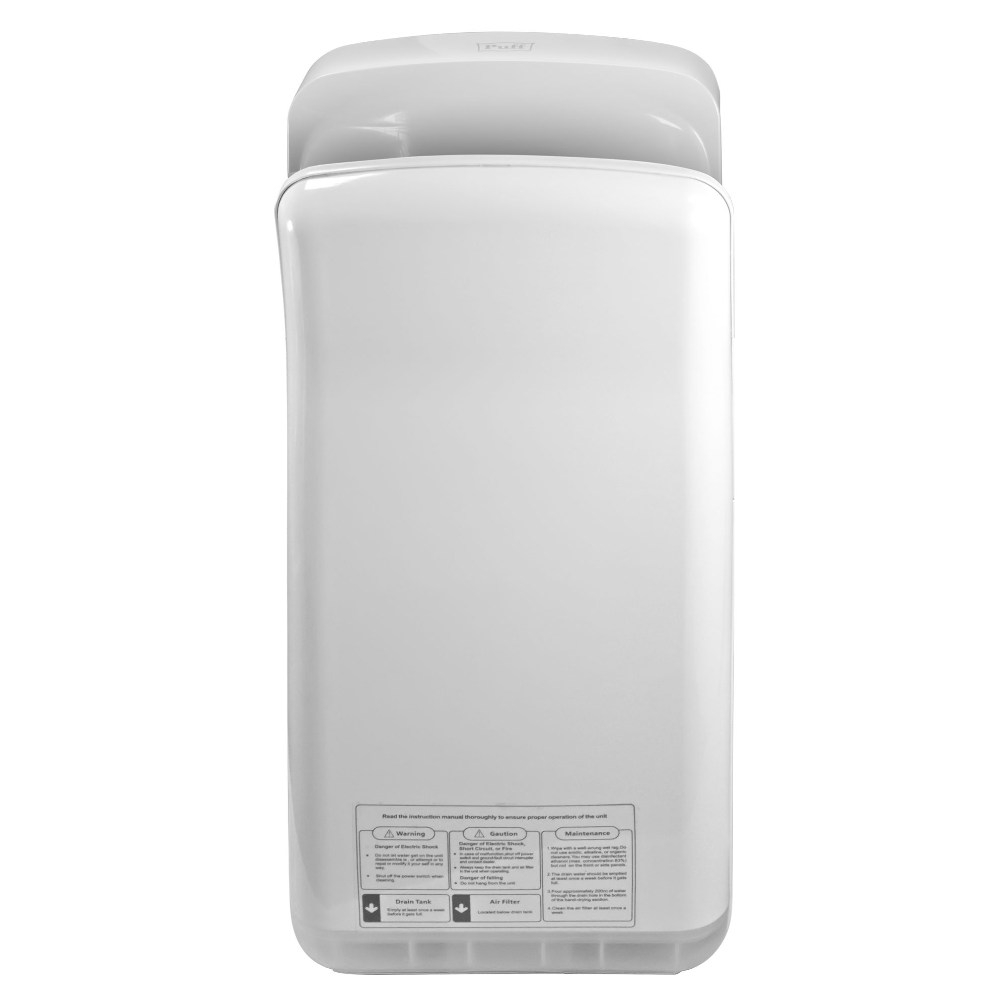 Электросушитель для рук PUFF-8878UV погружной, белый 2 кВт (1401.399)