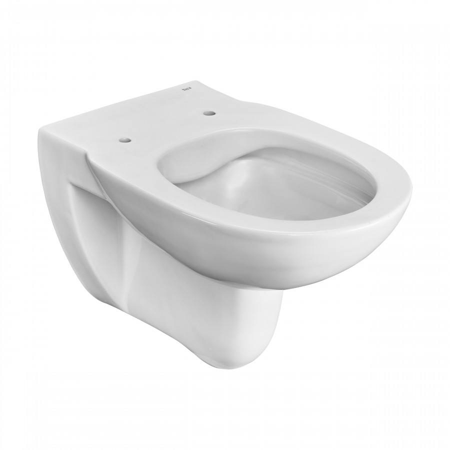 DEBBA ROUND  Чаша унитаза подвесного c безободковым смывом, гориз. выпуск, белая. ROCA