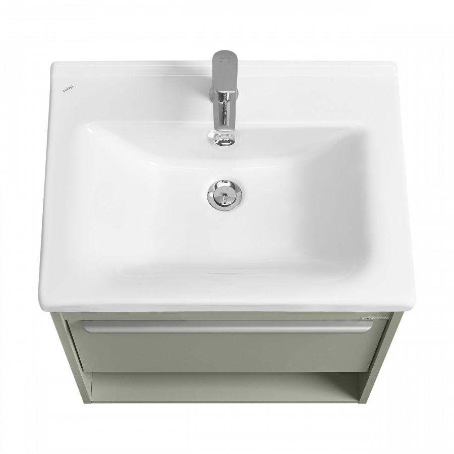 Тумба-умывальник ХОУП 60, 1 ящ., подвесная, хаки (под раковину МИРАНДА 60)