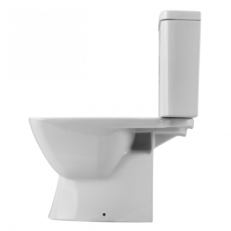 НЕО Унитаз-компакт, горизон. выпуск, 2-х реж. арматура, сиденье дюропласт Soft-close, Clip-up. САНТЕ