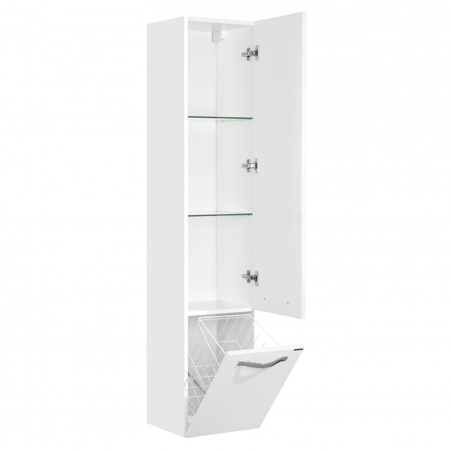 Шкаф-колонна АРИЯ 34, подвесная, белая