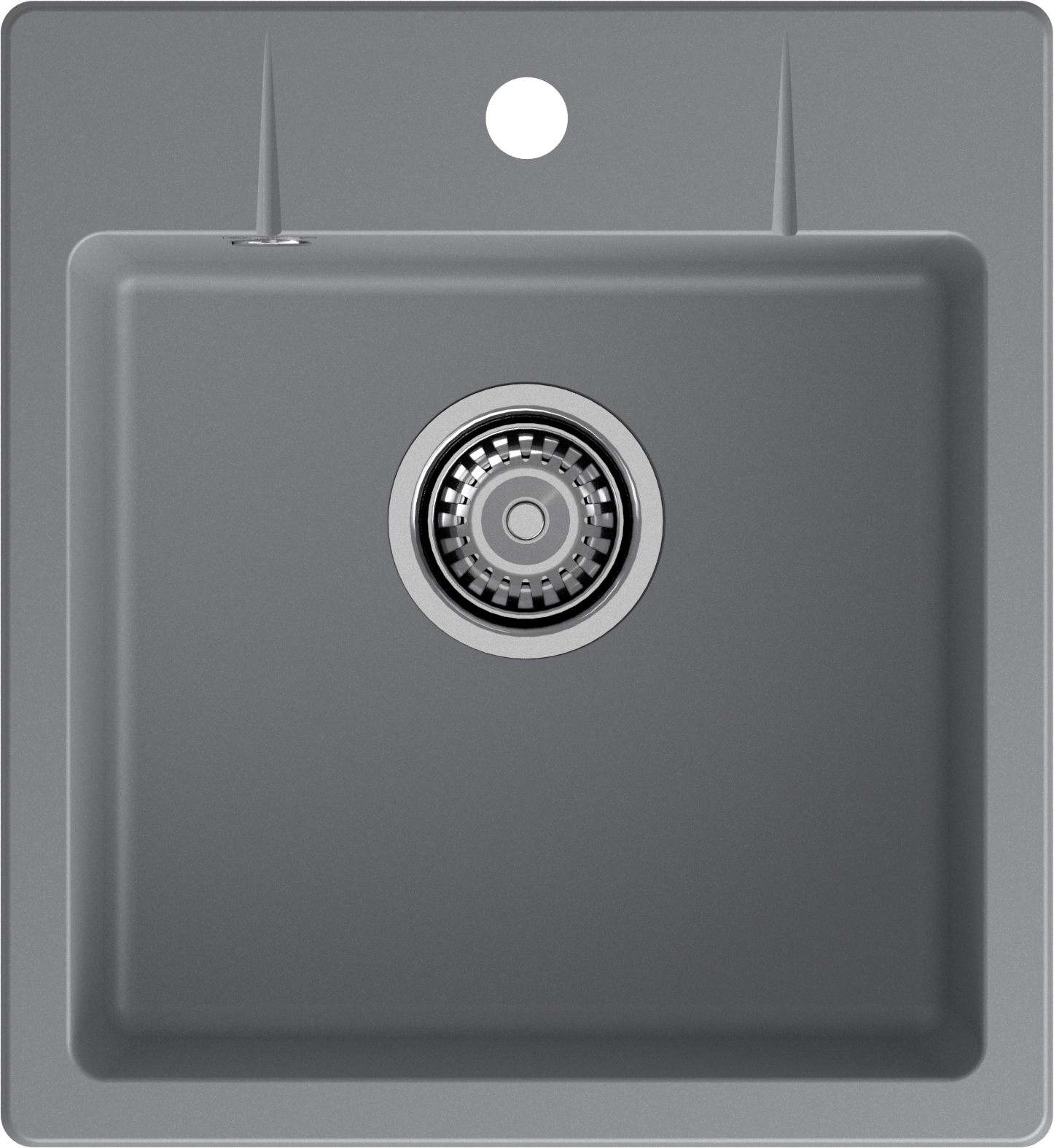 GRANFEST Мойка URBAN 245  1-чаша 450*490мм темно-серый арт.GF-UR-