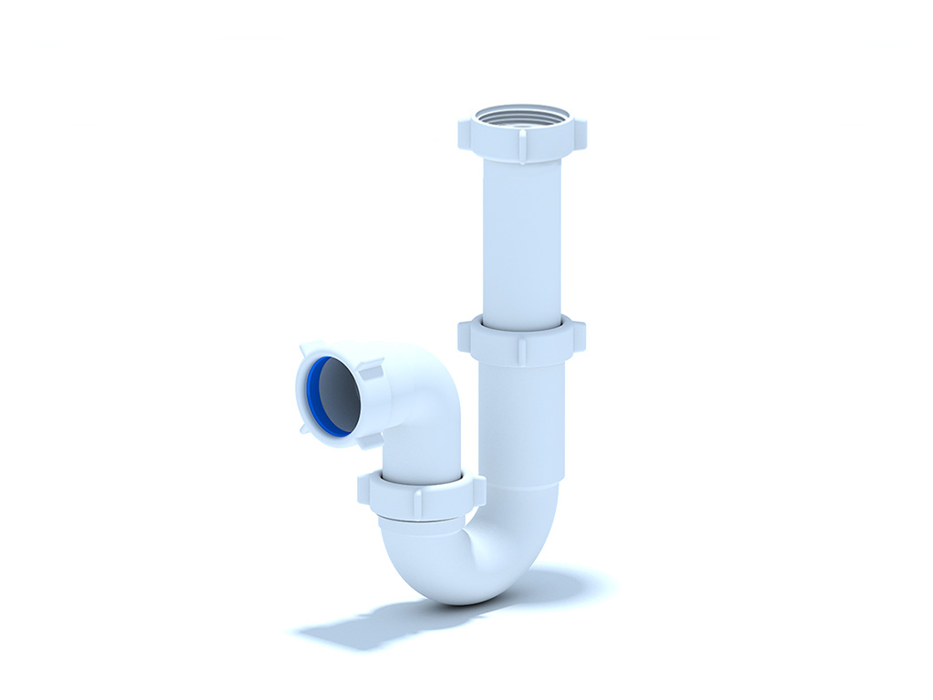 Сифон Ани 1 1/2"*40 прямоточный с отв.стир.маш.без выпуска, ANI PLAST