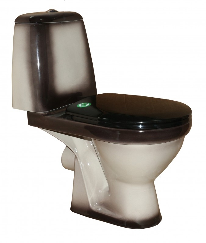 ПРЕМЬЕР Унитаз-компакт с арматурой, сиденьем, креплением, черный ROSA