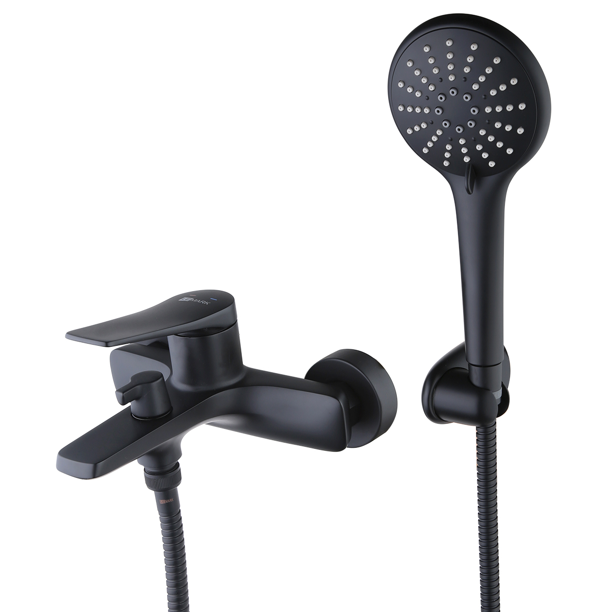 Bronx Смеситель для ванны, монолит.корот.излив168мм лейка ,р/ОД, черный, LM, LM3714BL