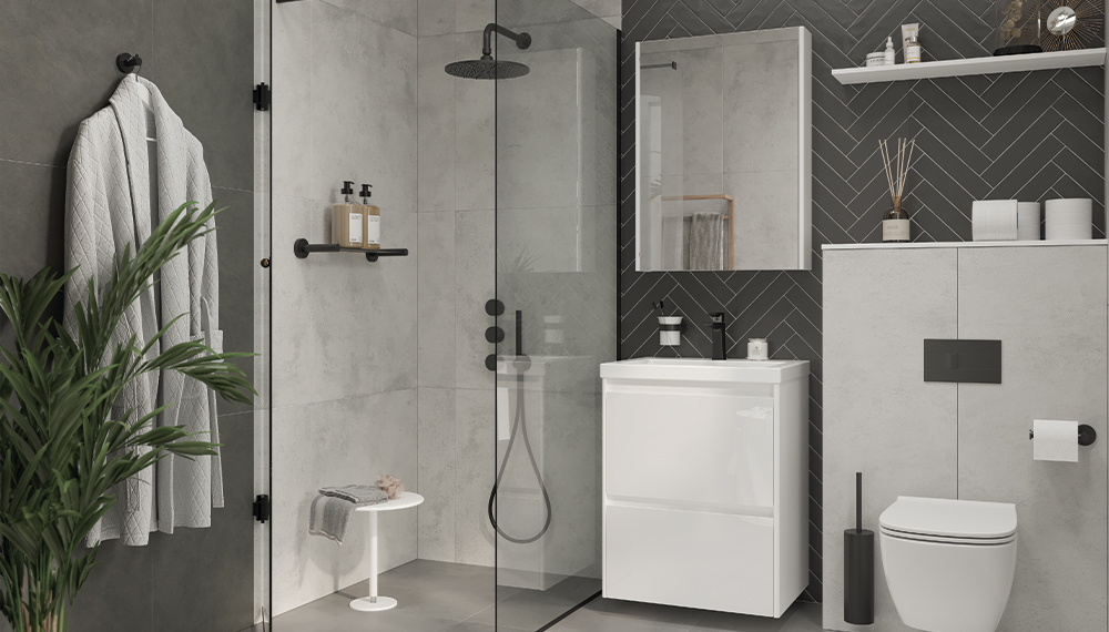 Шкаф навесной VELVEX Klaufs 600 с зеркалом