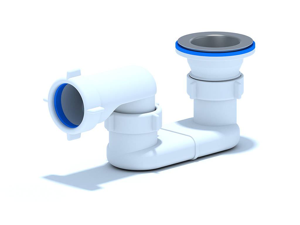 ANI Сифон для душевого поддона плоский 1 1/2,ANIPLAST	