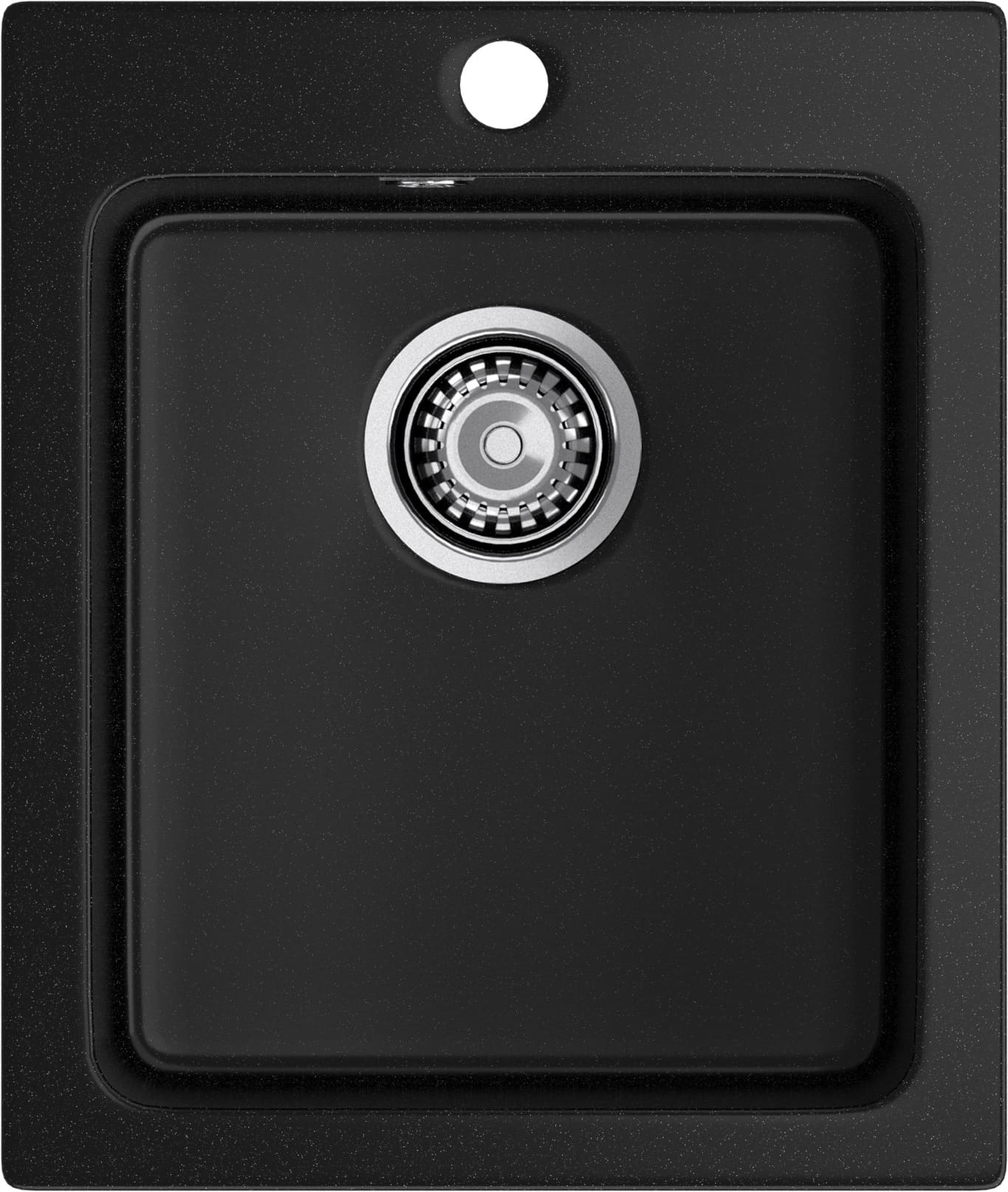 GRANFEST Мойка композит PRACTIK  GF-P--505  1-чаш. 427*505 мм  черный арт.GF-