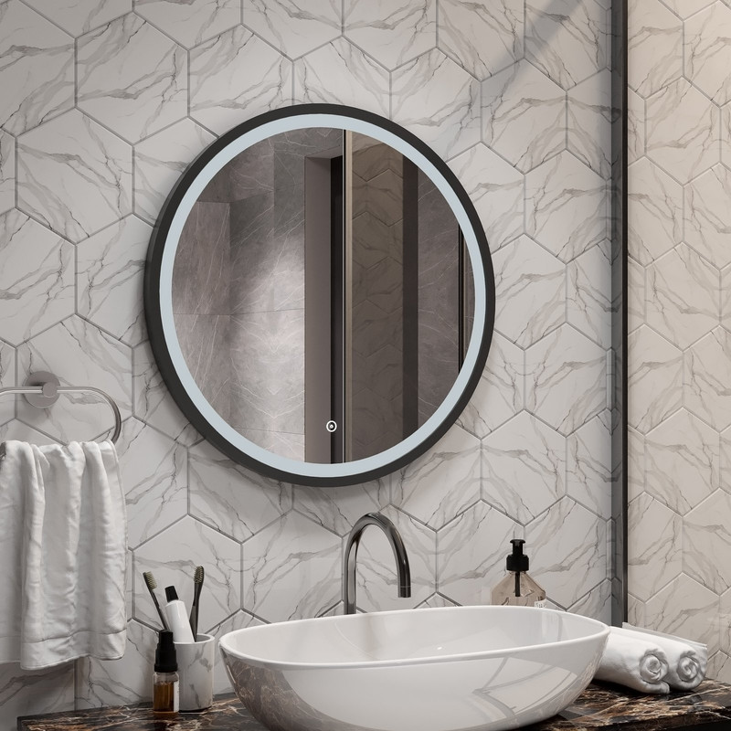 Зеркало Style Black LED 600