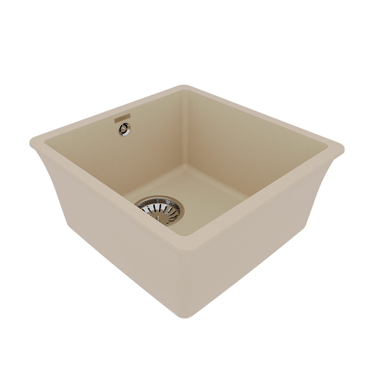 Кухонная мойка Lemark SINARA 400-U подстольного монтажа из кварцгранита, Бежевый