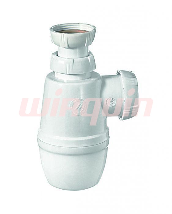 МИНОР сифон 1 1/4*40 мм (SM2000) без выпуска, WIRQUIN