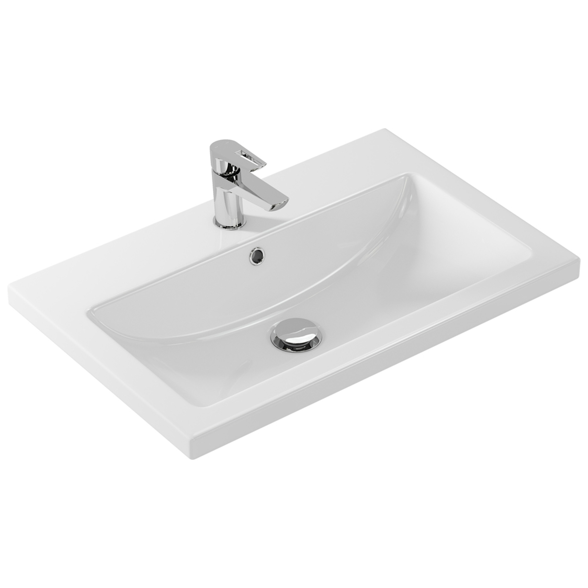 Раковина COMO 70 (Cersanit), белая, VIANT