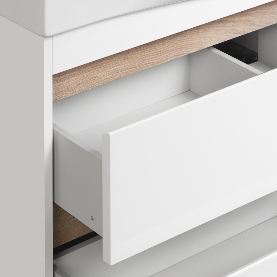 Тумба НОРТОН 80, белая (под раковину БЕВЕРЛИ 80)