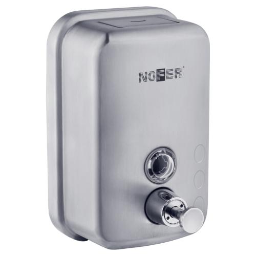 Вертикальный  компактный дозатор для мыла из нержавеющей стали. Матовый