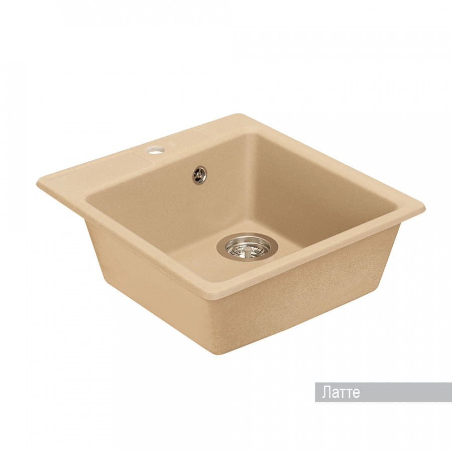 Мойка для кухни  Парма  510x470x175 мм, квадратная, латте