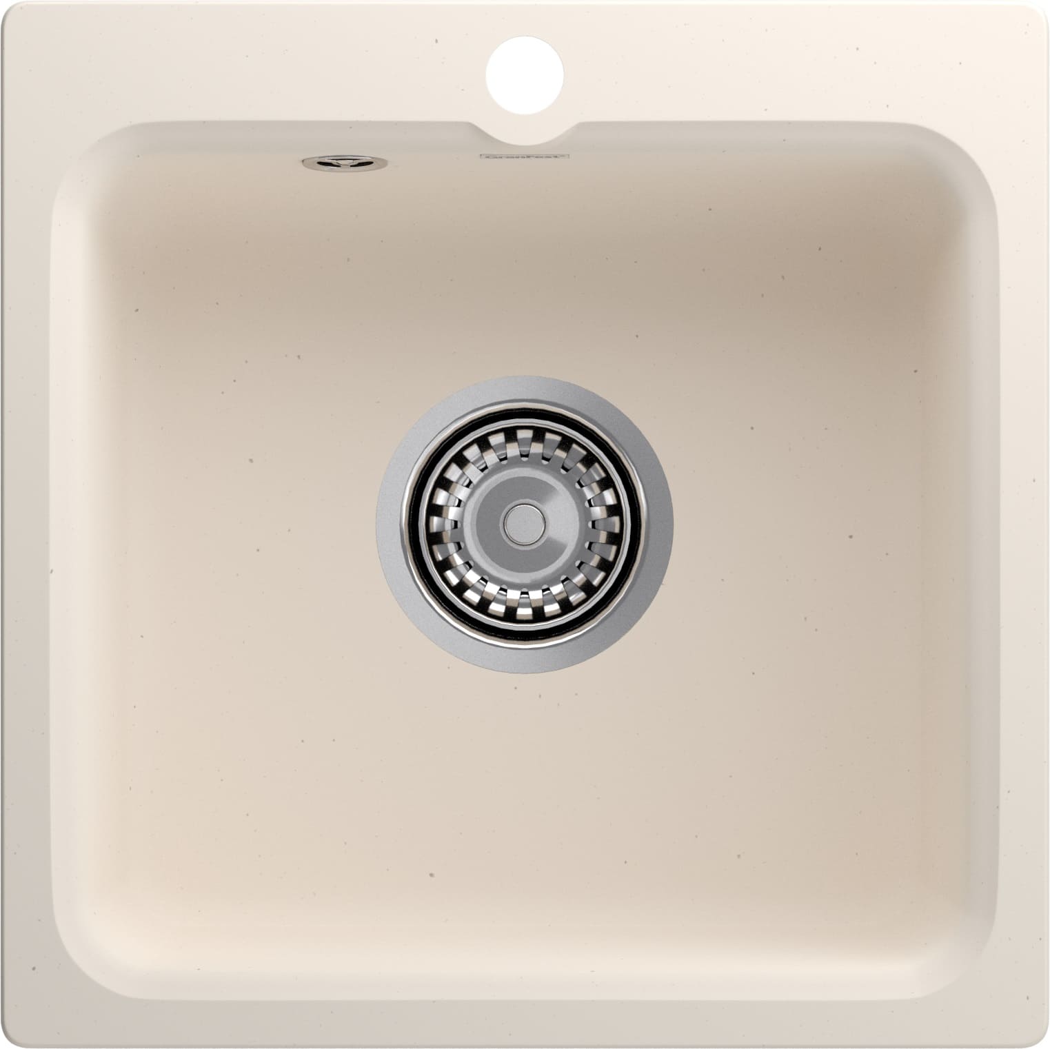 GRANFEST SMART Мойка композит 1-чаш. 430*430 мм  белый арт. GF-SM430