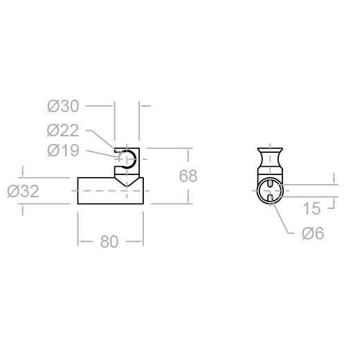 Держатель для лейки из ABS-пластика 3726
