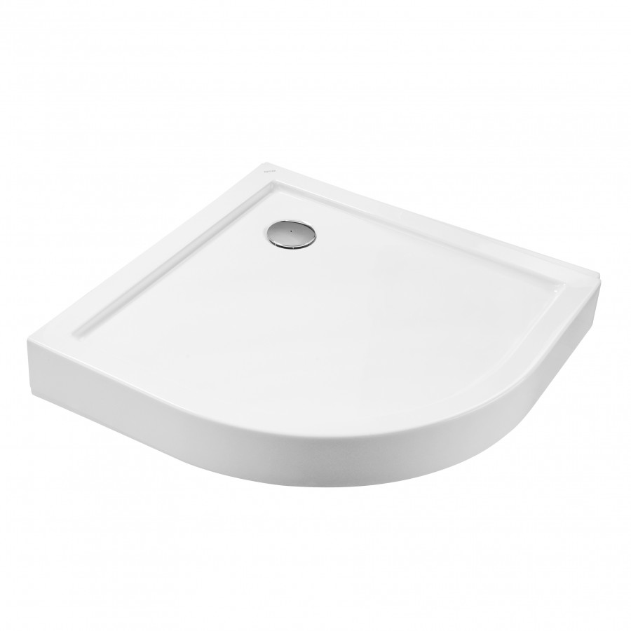 ПАЛЕРМО Поддон акриловый четверть круга 90Х90 белый (сифон, регулируемые ножки)