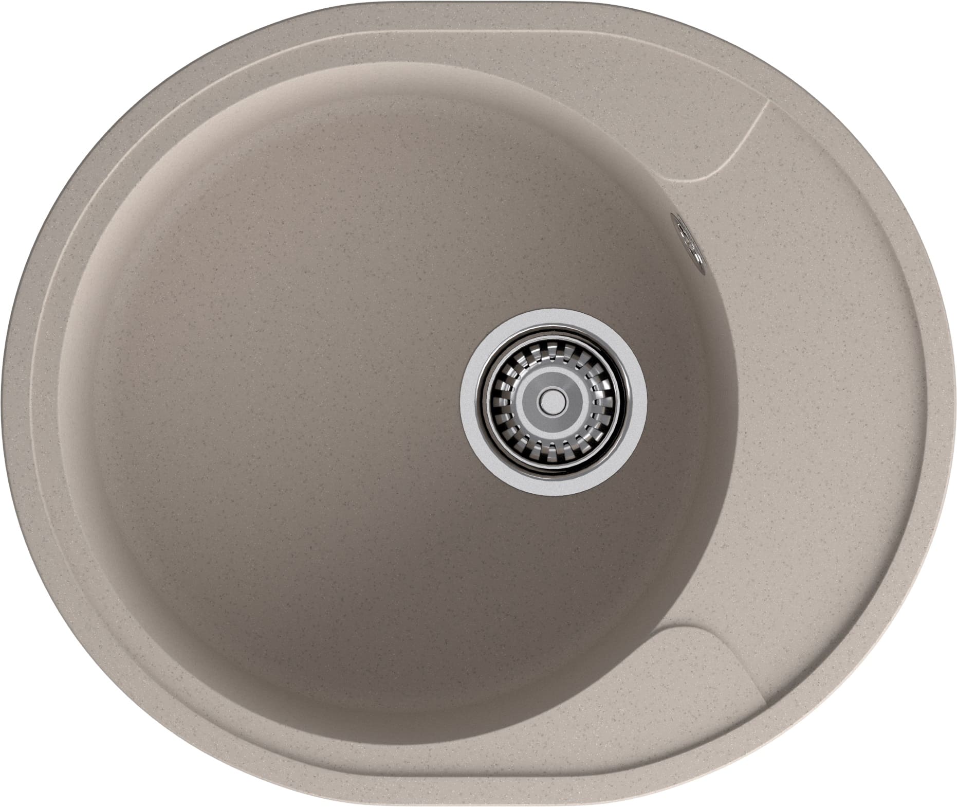 GRANFEST Мойка URBAN 857L  1-чаша+крыло 570*480мм песочный арт.GF-UR-