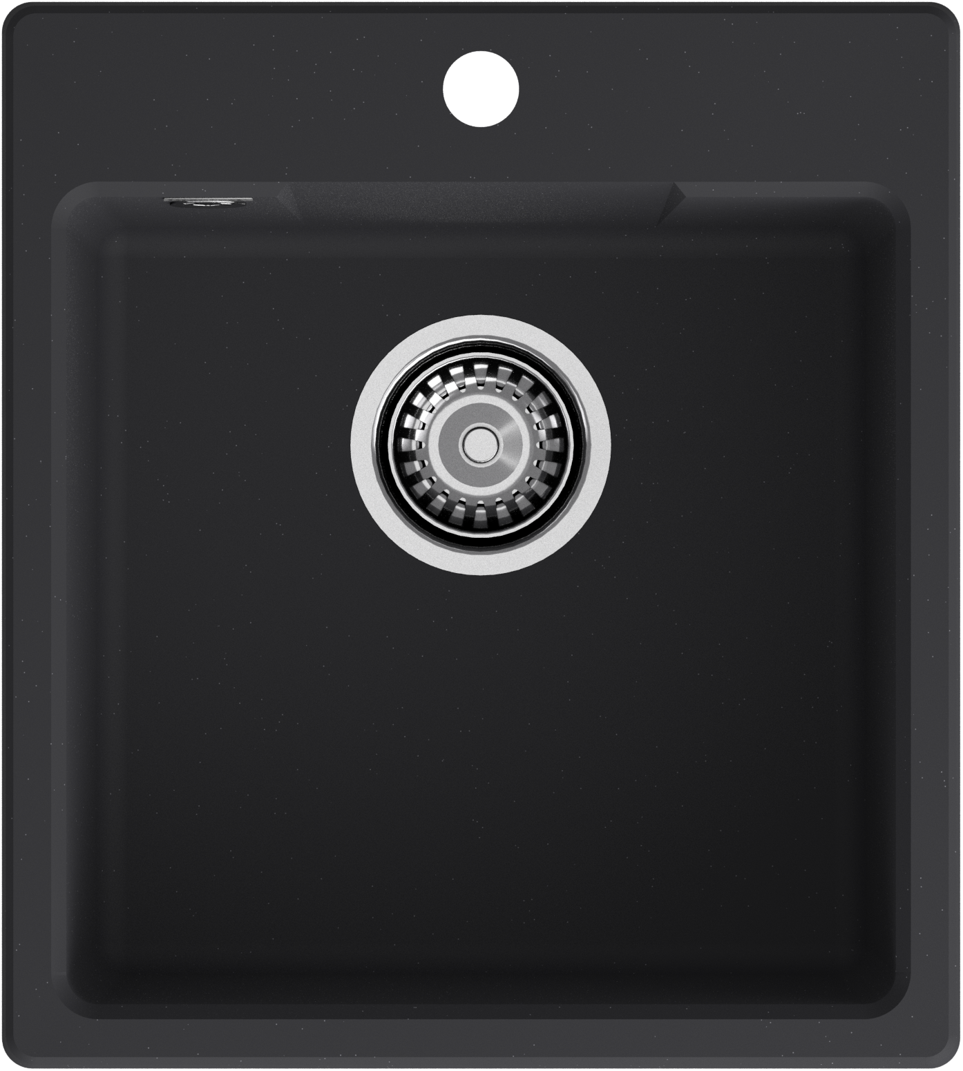 GRANFEST Мойка URBAN 644  1-чаша 440*490мм черный арт.GF-UR-