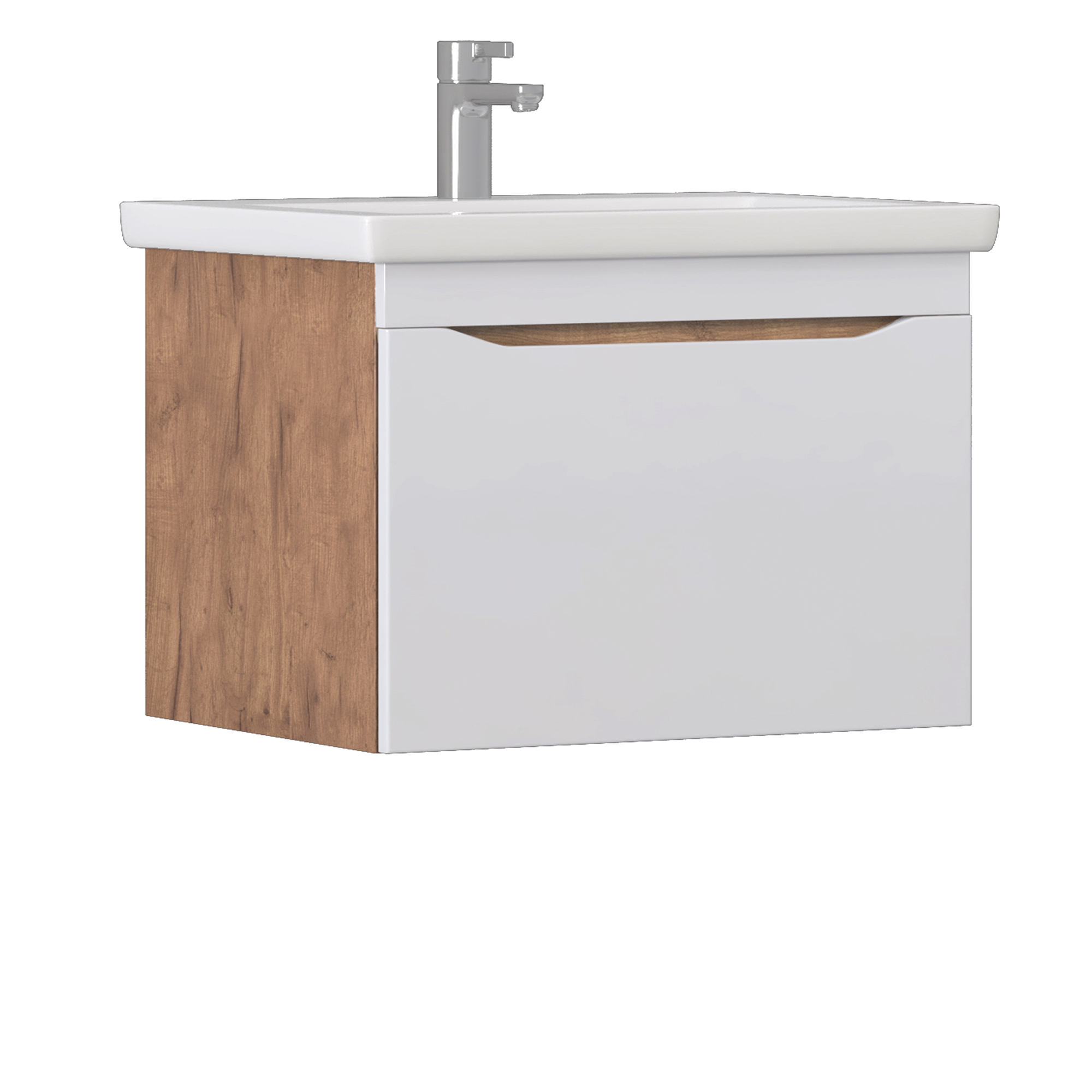 Тумба под раковину VIGO Grani 70 подвесная дуб золотой (165 дуб золотой)