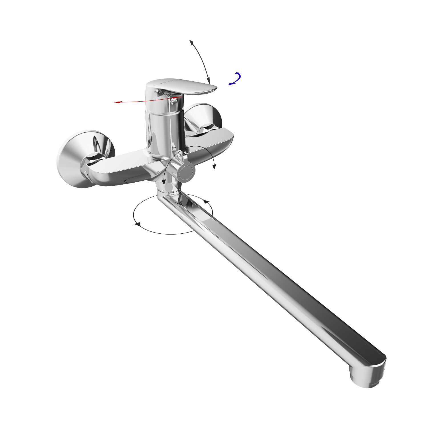 Смеситель для ванны TOKITO TAKASE хром (TOK-TAK-1015)