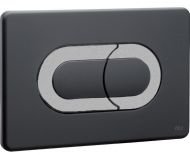 640099 Панель пневм. двойная SALINA, пластик, черный, хром матовый, OLI