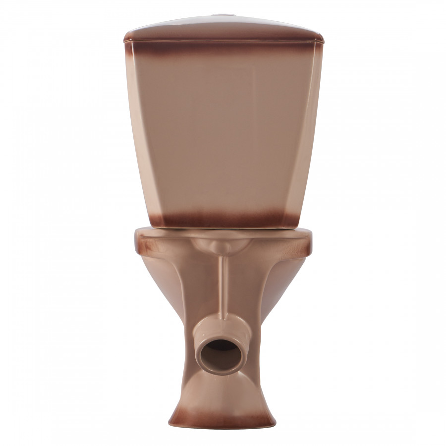 Унитаз-компакт "Версия" наклонный выпуск, с кнопочной арматурой и сиденьем, бежевый  SANTERI