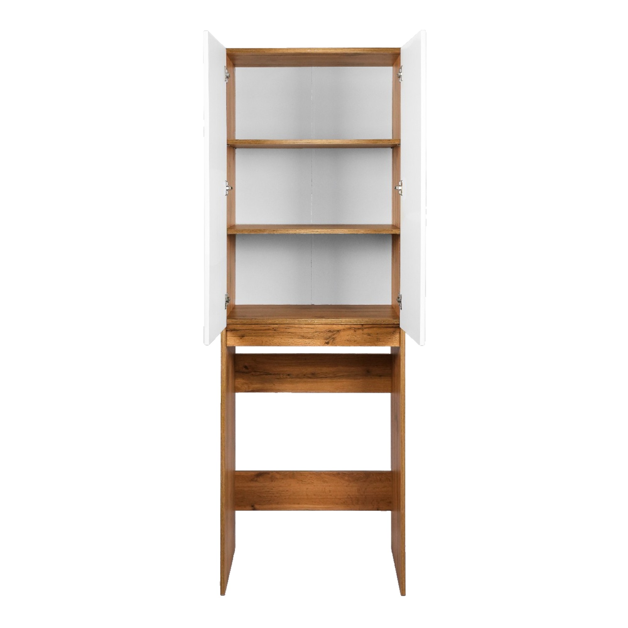 Шкаф-колонна для стиральной машины VIANT БОСТОН 65 напольный дуб вотан/белый (VBOS645-SHSM)