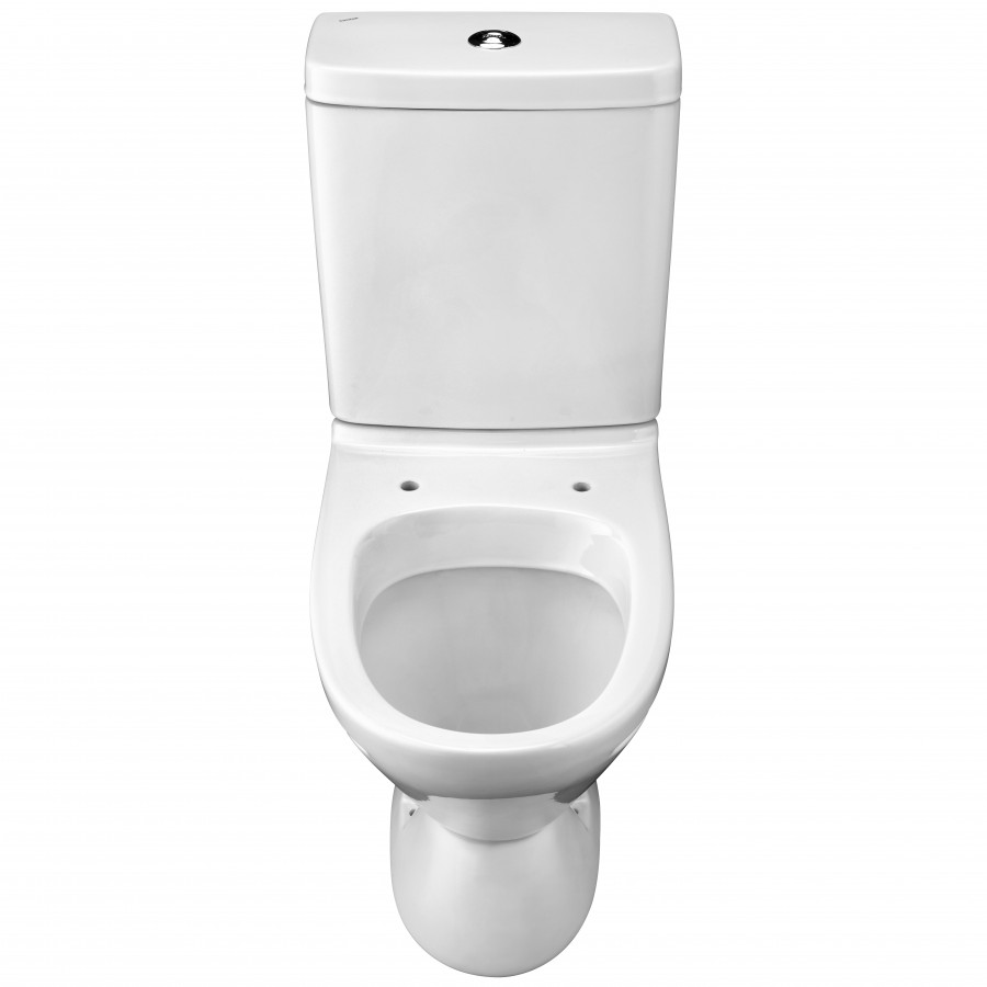 ЛИГА Унитаз-компакт, косой выпуск, 2-х режимная арматура, сиденье дюропласт Dino Plast, САНТЕК 