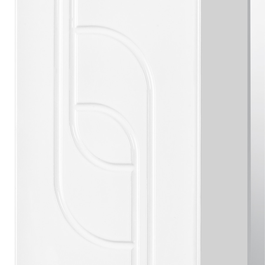 Зеркальный шкаф ПАНДА 50, левый, белый