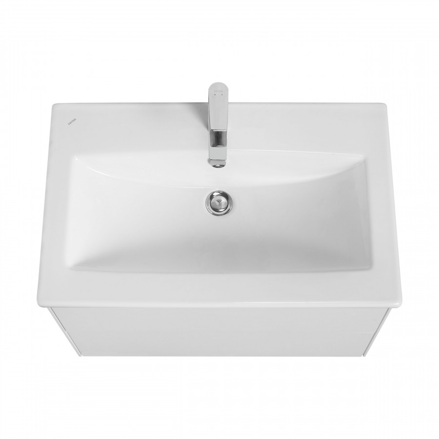 Тумба СОХО 75, белый глянец (под раковину ЭЛИНА 75)