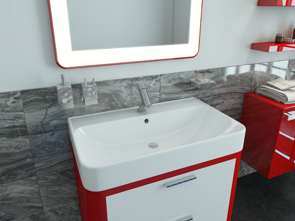 Раковина KIROVIT Олимпия 800 мебельная белый (Вн Крв18) 4640021061091