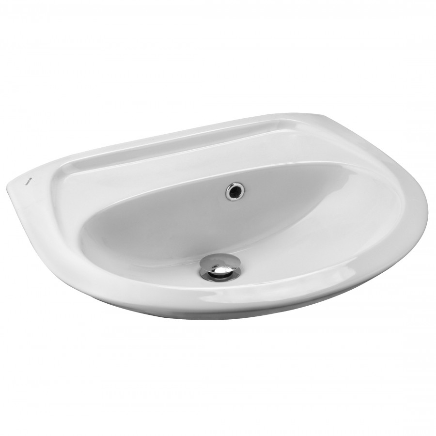 БРИЗ Умывальник б/отв. 50 см., хр.кольцо, крепление, САНТЕК