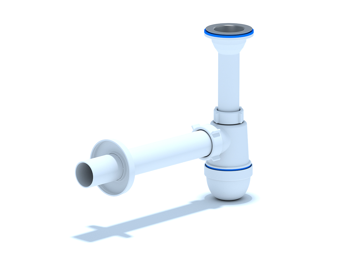 Сифон для раковины АНИ Пласт C2004 1 1/4 дюйма 40 с прямой трубой 40