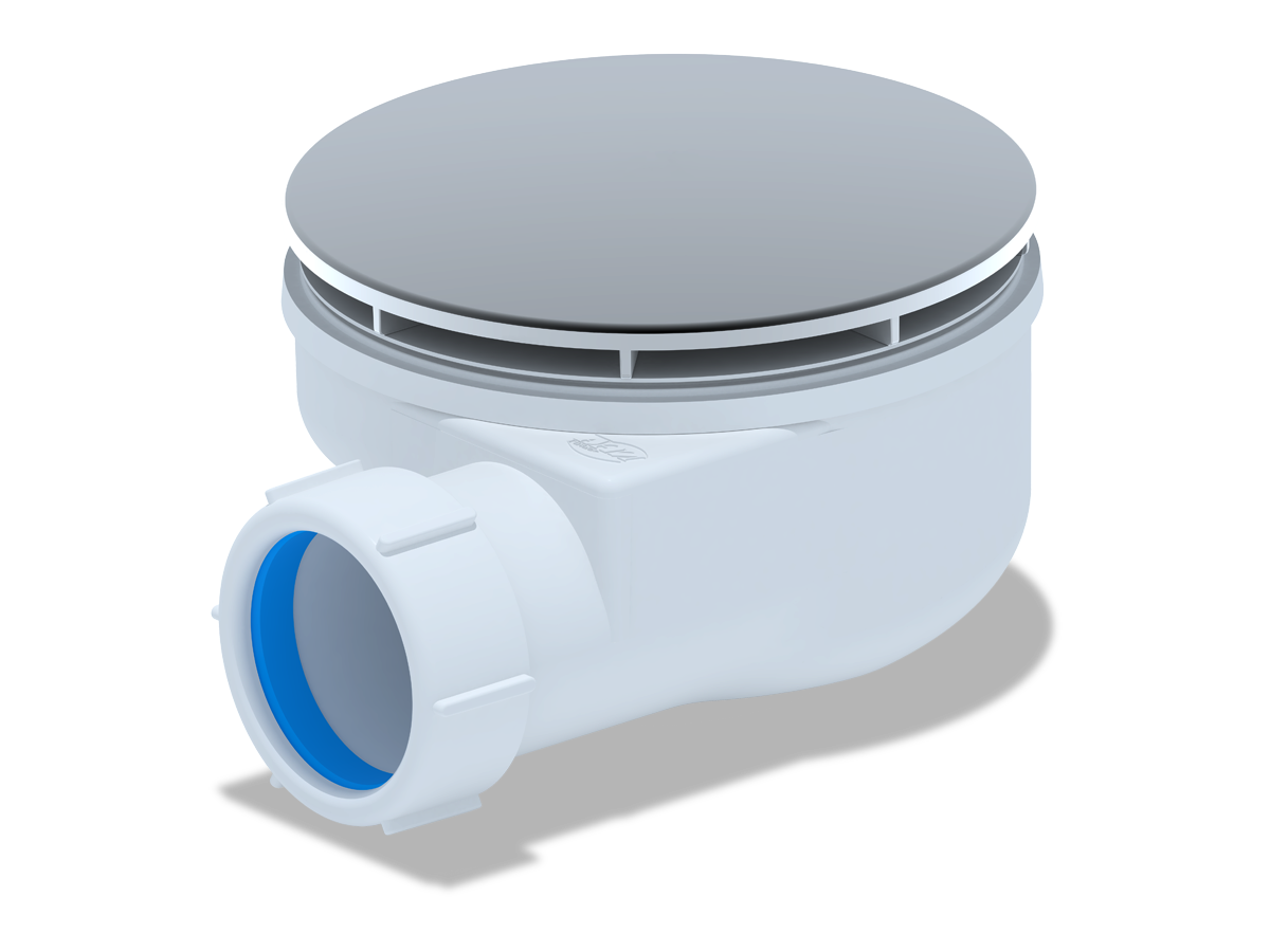 сифон для душевого поддона 1 1/2*90, h53мм,(вальцовка, ANI PLAST