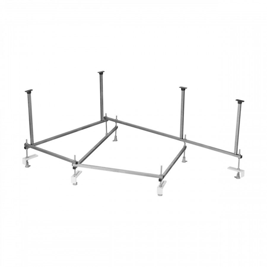 Монтажный комплект для ванны ШРИ-ЛАНКА 150х100 см. (рама, слив-перелив с сифоном, крепеж к стене, кр