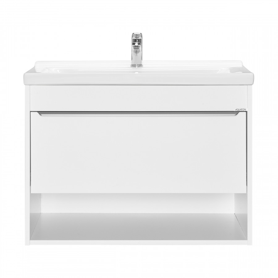 Тумба-умывальник ХОУП 80, 1 ящ., подвесная, белый матовый (под раковину МИРАНДА 80)