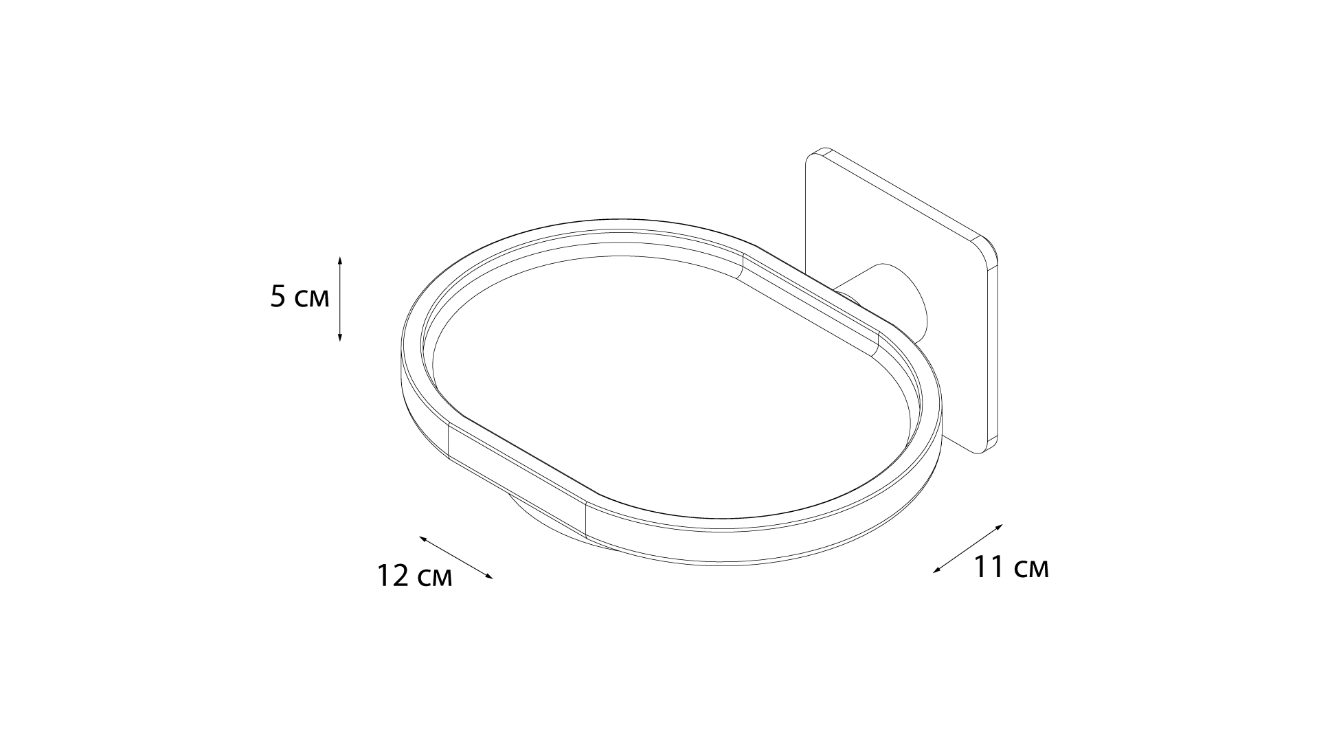 Мыльница FIXSEN Square (FX-93108)