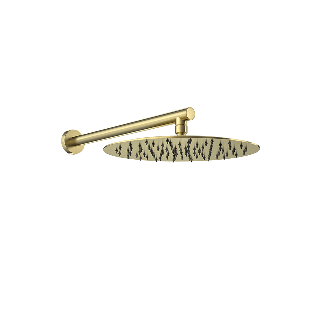 Тропический душ настенный круглый 300мм нерж. сталь. Золото. BH02RM300OC