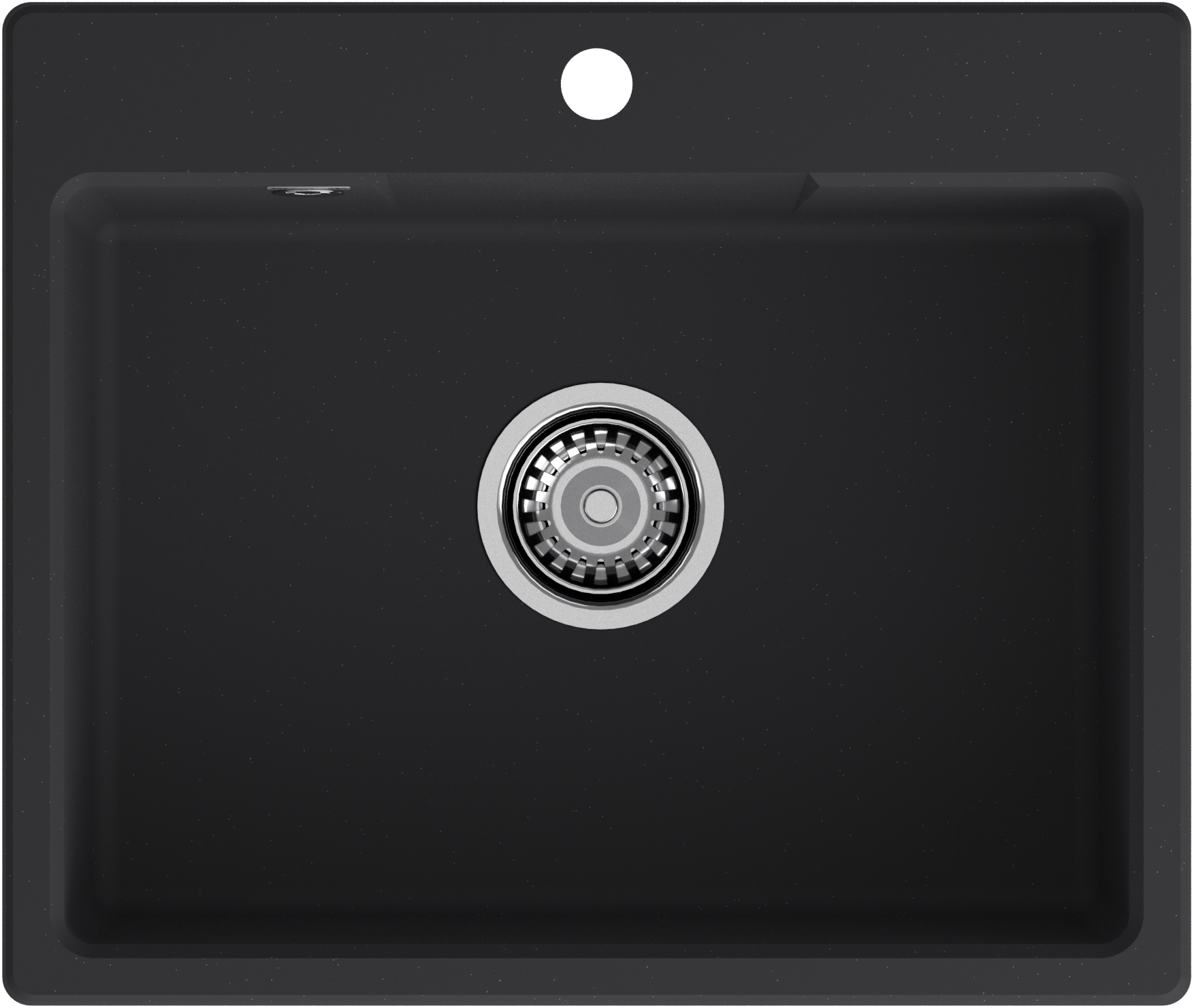 GRANFEST Мойка URBAN 658  1-чаша 580*490мм черный арт.GF-UR-