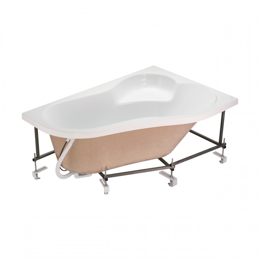 ИБИЦА Ванна акриловая 150х100 см., правая, без монтажного комплекта, САНТЕК