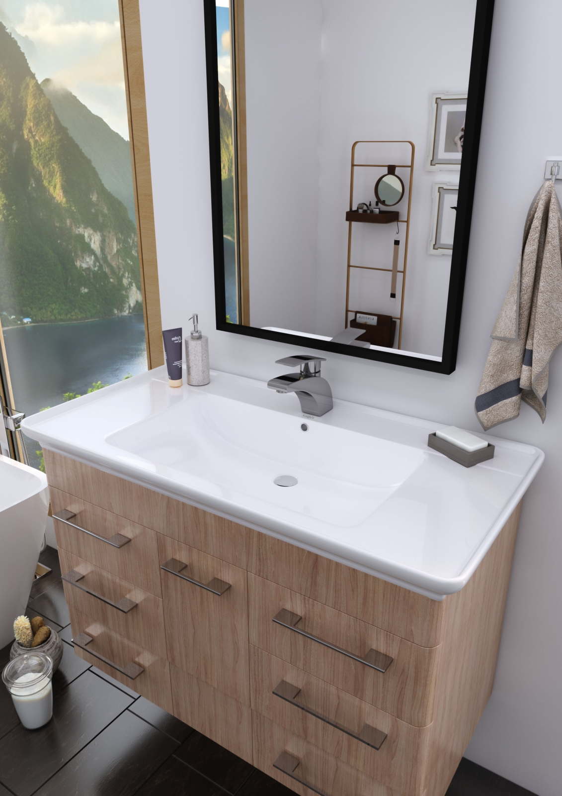 Раковина KIROVIT Дуглас 1050 мебельная белый (Вн Крв66) 4640021067918