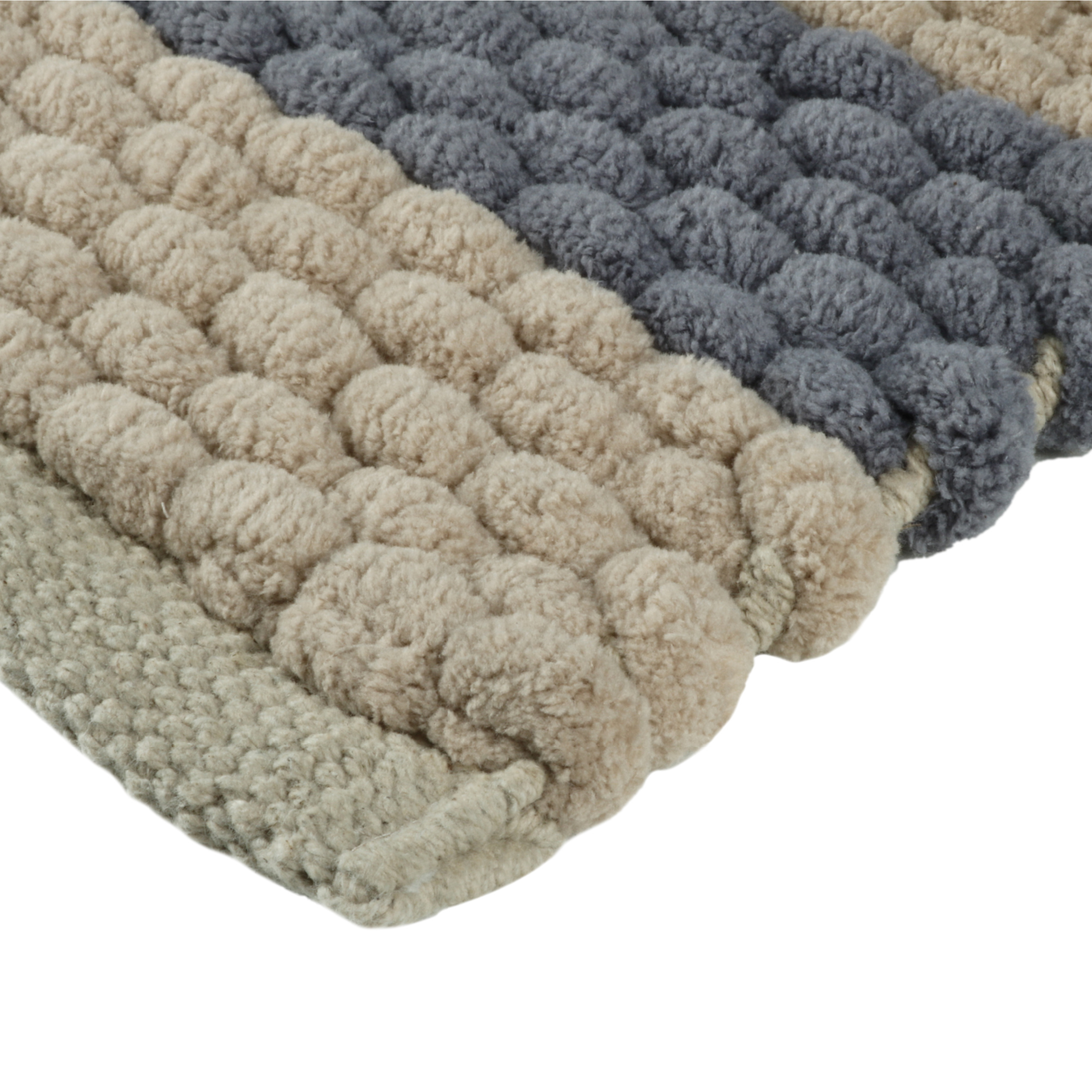 Коврик для ванной 1-ый Fixsen AMBER, FX-8040W, mix синий+бежевый, 50х80см 