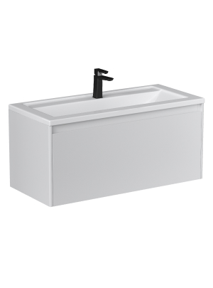 Тумба под раковину VELVEX Klaufs 1000-0-1 (Марио) навесная (белый)