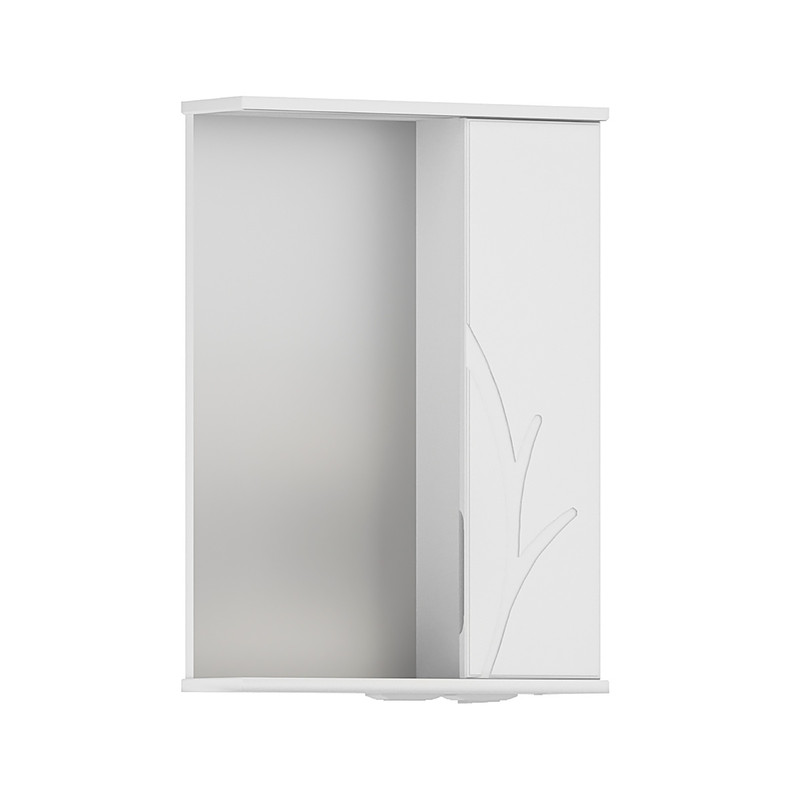 Зеркало-шкаф Adel 50, подвесной, правый, белый, VOLNA